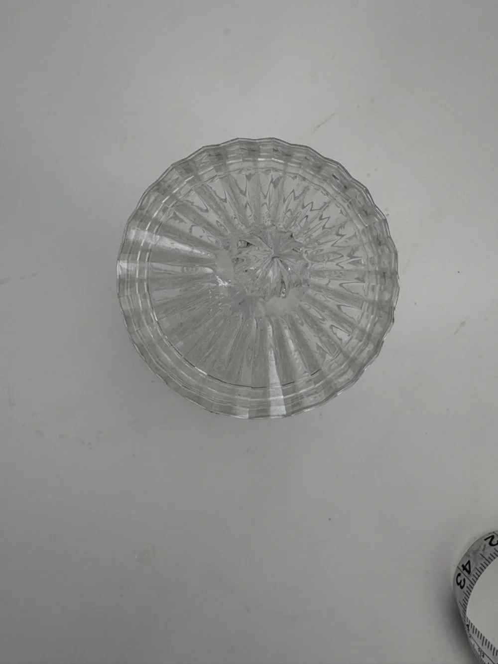Vintage Clear Small Biscuit Jar
